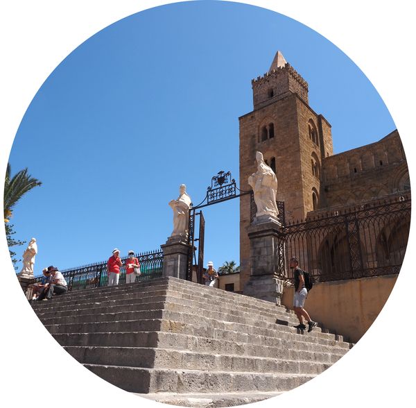 la cathédrale de Cefalu, Cefalù, Sicile • Italie